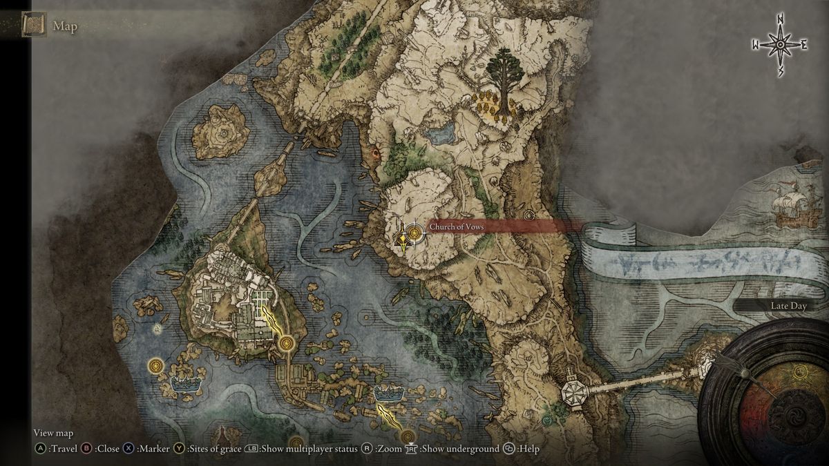 carian greatsword map location