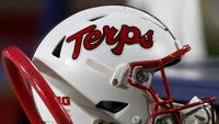 Terps logo on a football helmet 