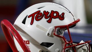 Terps logo on a football helmet 
