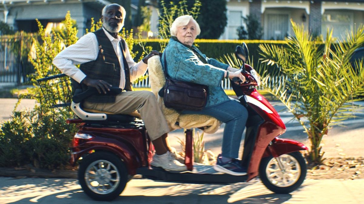 Richard Roundtree and June Squibb in &quot;Thelma&quot; (2024), a Magnolia Pictures release.