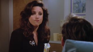 Elaine eating Jujyfruits on Seinfeld