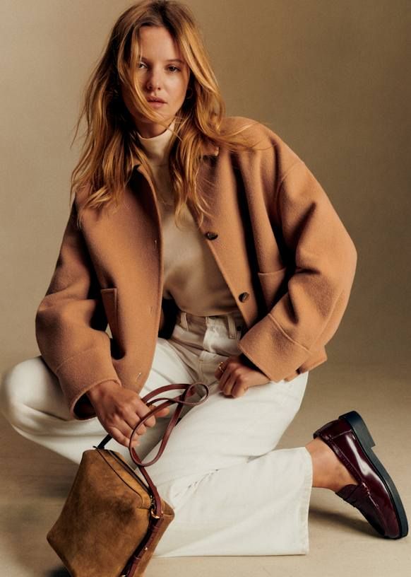 Mia Jacket - Light Camel - Wool - Sézane