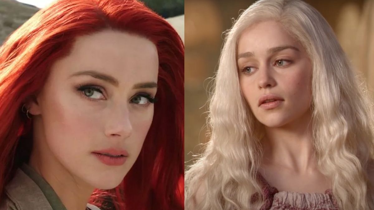 Amber Heard and Emilia Clarke side by side