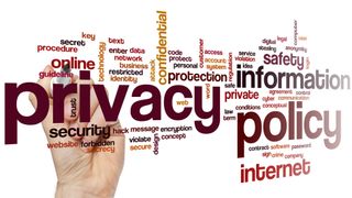 The phrase Privacy Policy in a word cloud