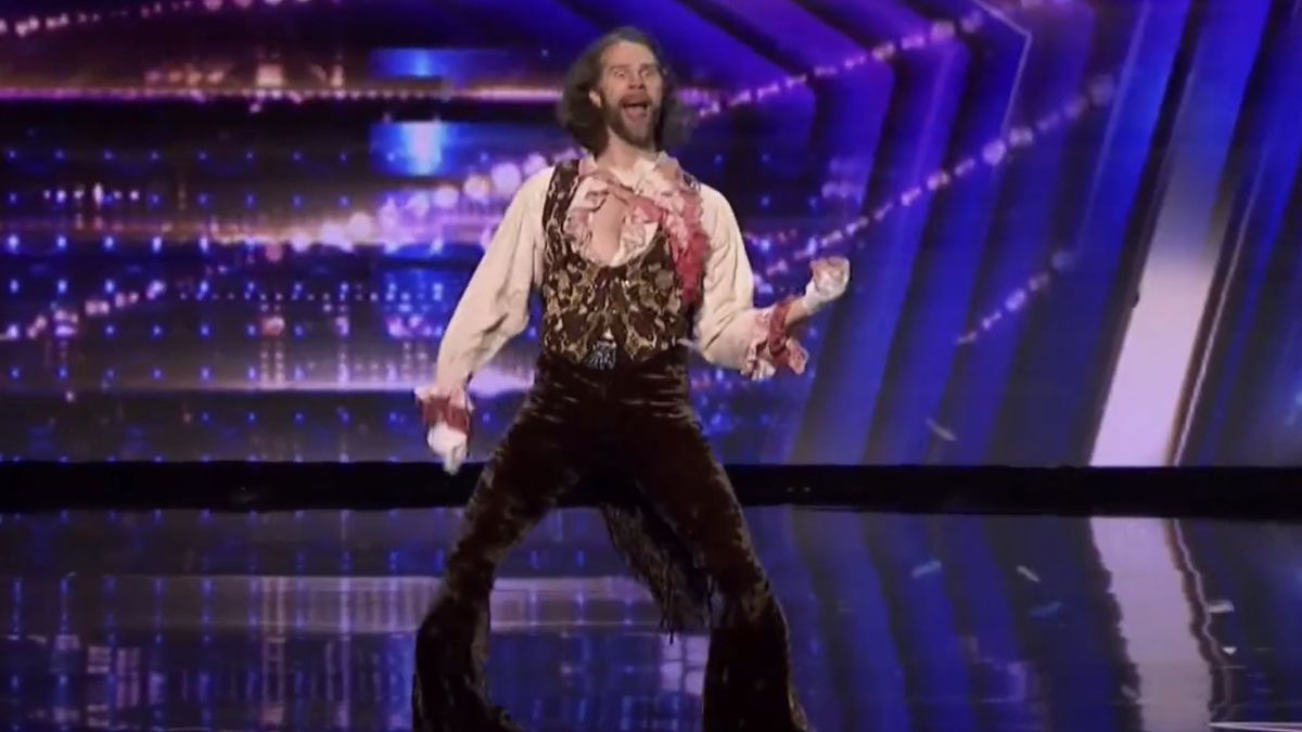 Air guitarist on America&#039;s Got Talent