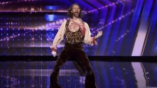 Air guitarist on America's Got Talent