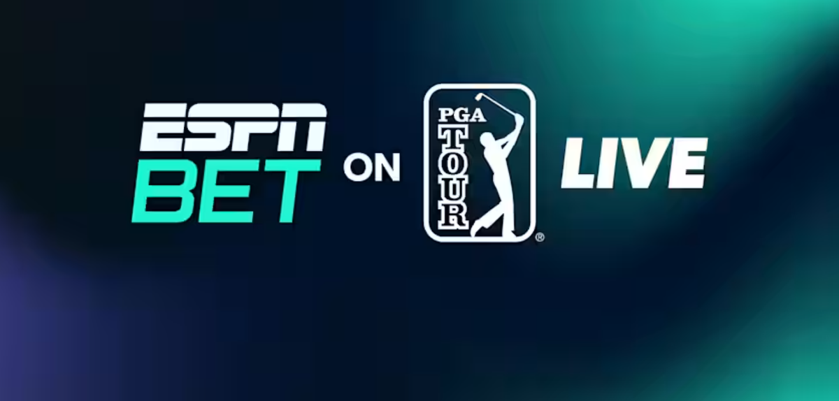 ESPN Bet and PGA Tour Live logos