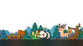 Screenshots of animals being cared for in desktop idle game Tiny Pasture