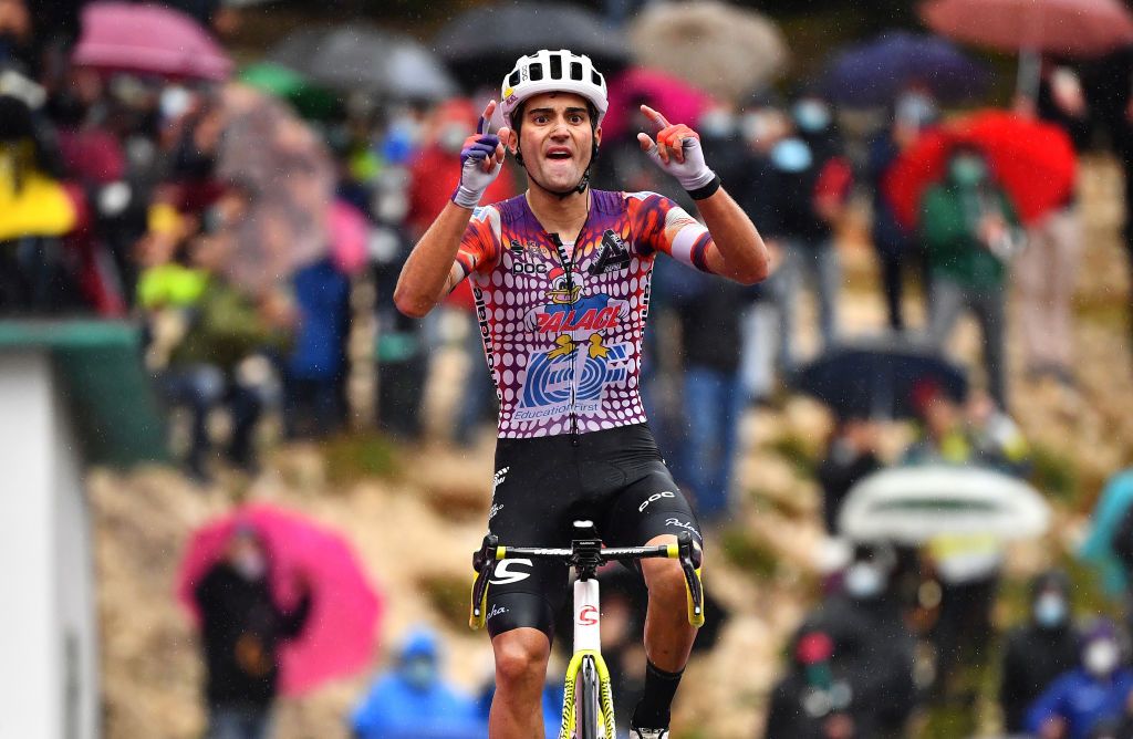 ROCCARASO ITALY OCTOBER 11 during the 103rd Giro dItalia 2020 Stage 9 a 207km stage from San Salvo to Roccaraso Aremogna 1658m girodiitalia Giro on October 11 2020 in Roccaraso Italy Photo by Stuart FranklinGetty Images
