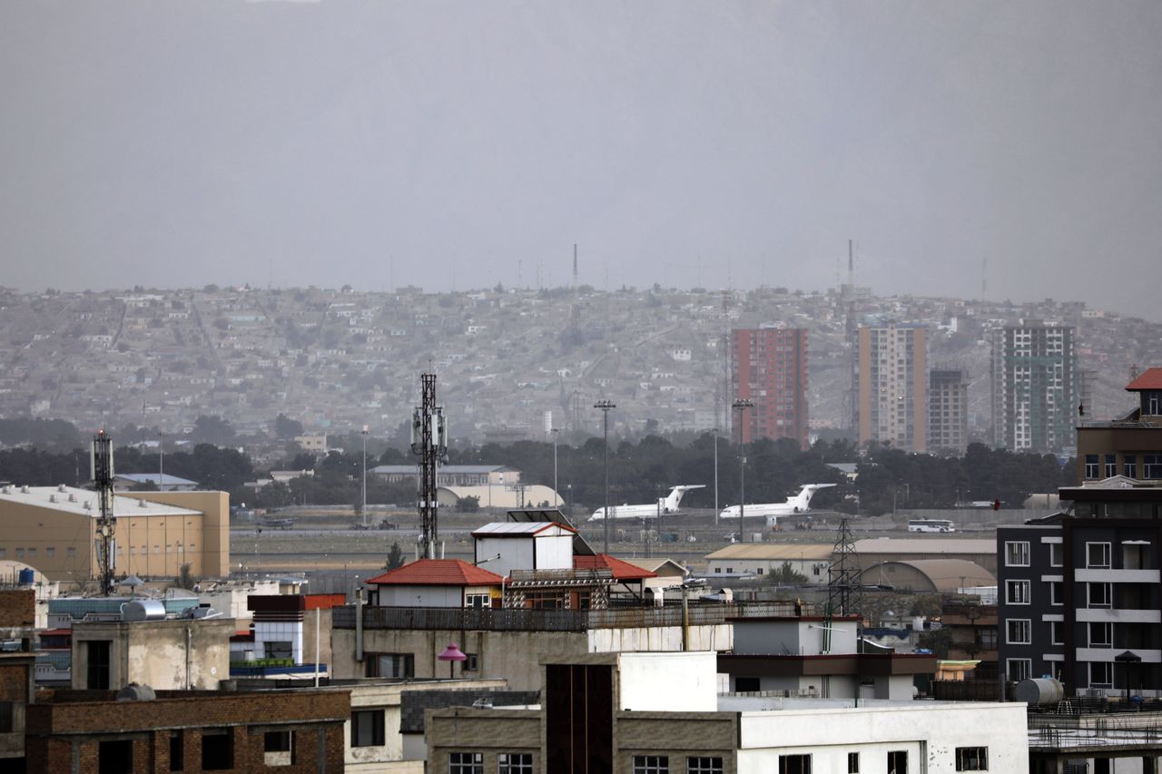 Kabul airport.