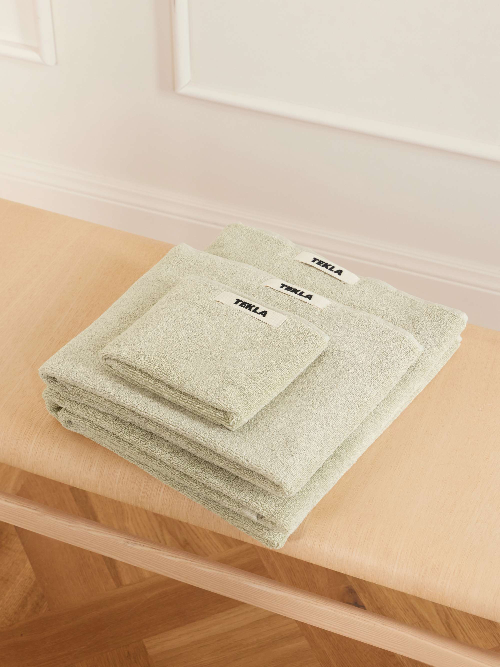 Set of Three Organic Cotton-Terry Towels