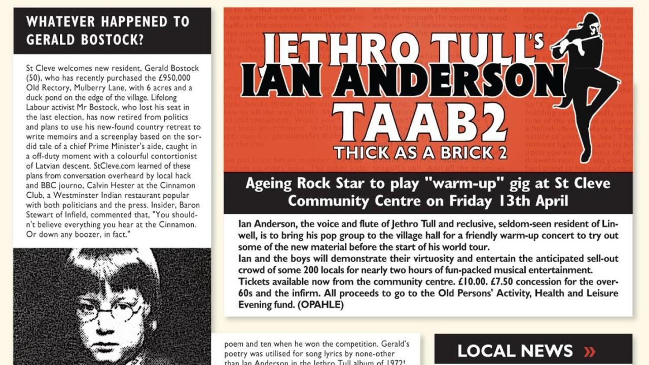 Jethro Tull's Thick As A Brick: the 40 minute song Ian Anderson