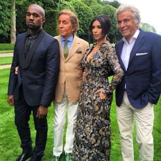 Kim Kardashian pre-wedding brunch with Valentino