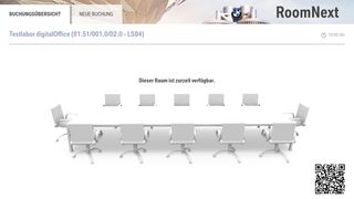 An example of BrightSign digital media solutions at work for a meeting room.