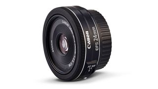 Festbrennweite, 52mm Filtergewinde Canon Objektiv EF-S 24mm F2.8 STM Pancake Objektiv Lens f/ür EOS schwarz