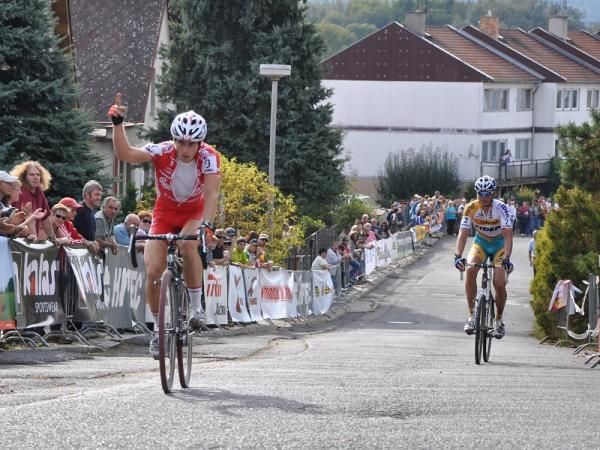 Martin B&iacute;na (Cyklo Team Budvar T&aacute;bor) was happy with his second place finish.