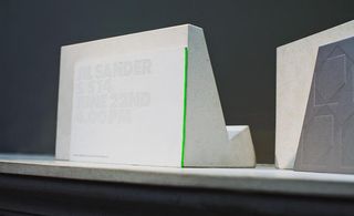 White card with a bright green edsge