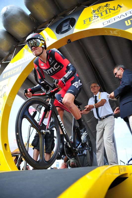 Tejay van Garderen starts his time trial