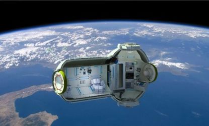 Guests staying in a pod of Russia's planned space hotel would eat dehydrated food â€” while orbiting at an average speed of 18,600 mph.
