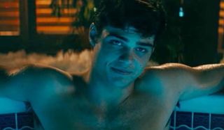 Noah Centineo shirtless in To All the Boys I've Loved Before on Netflix.