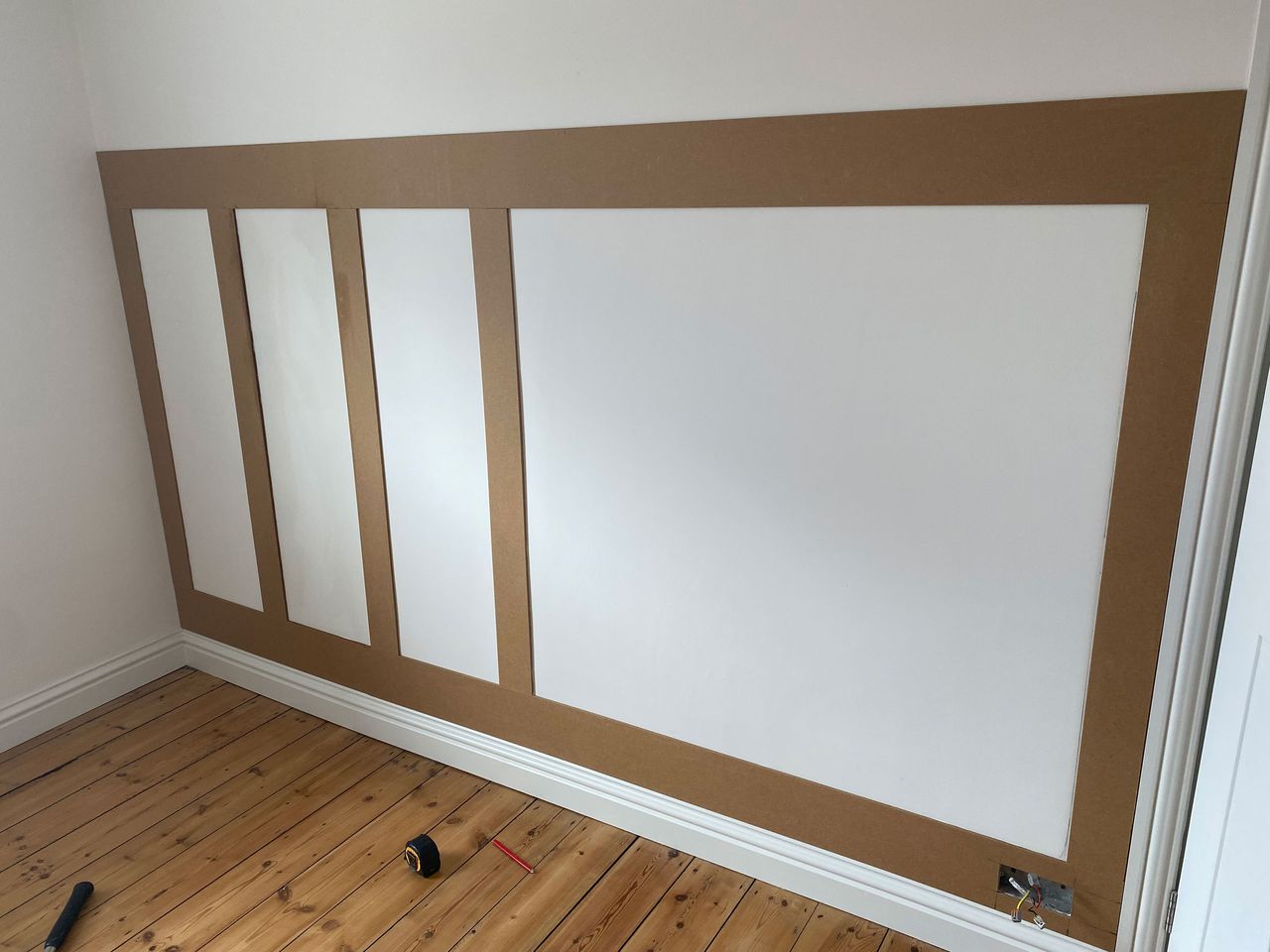 installing diy wall panelling