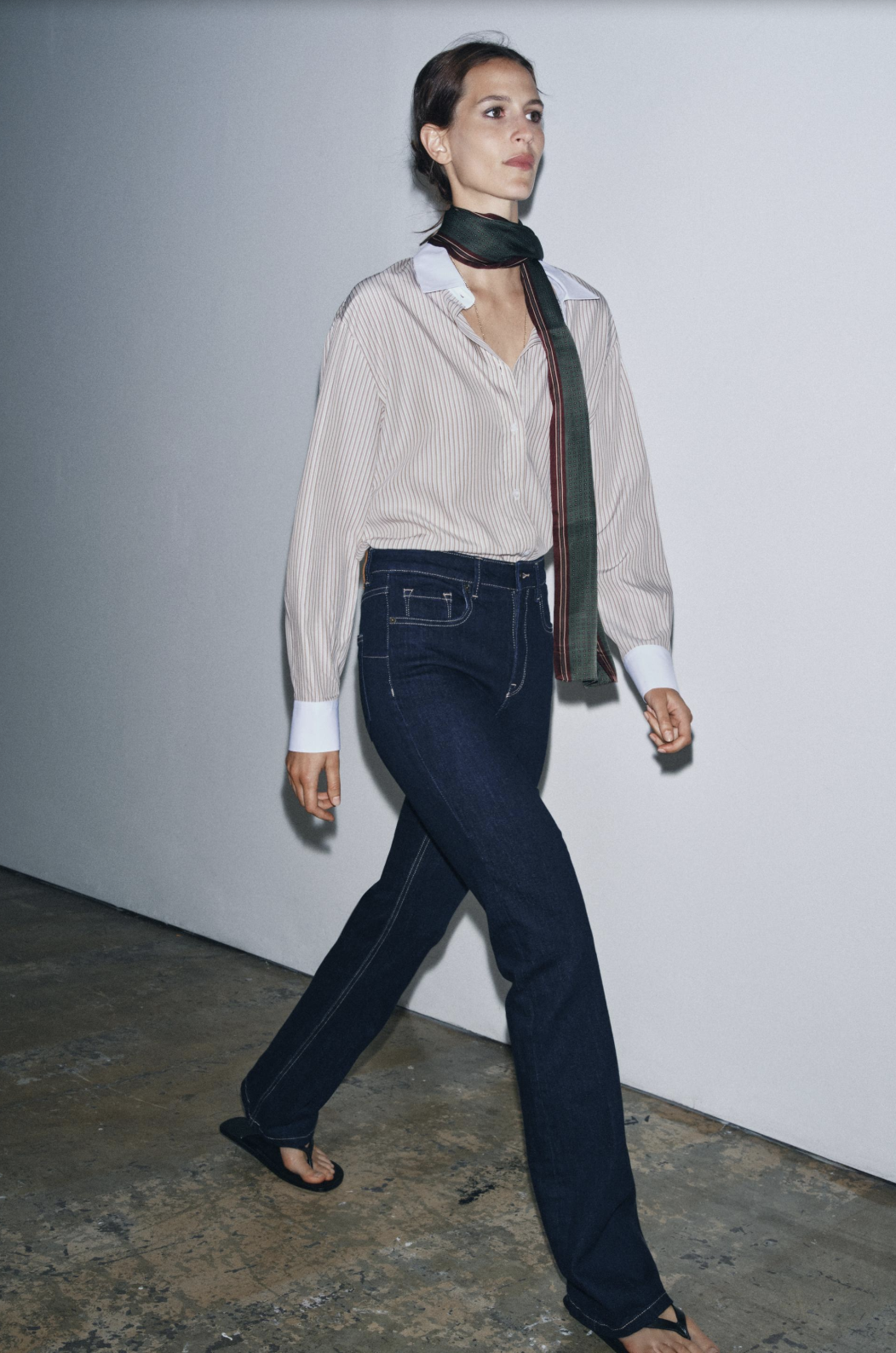 Zara ZW COLLECTION BOOTCUT HIGH-WAIST JEANS