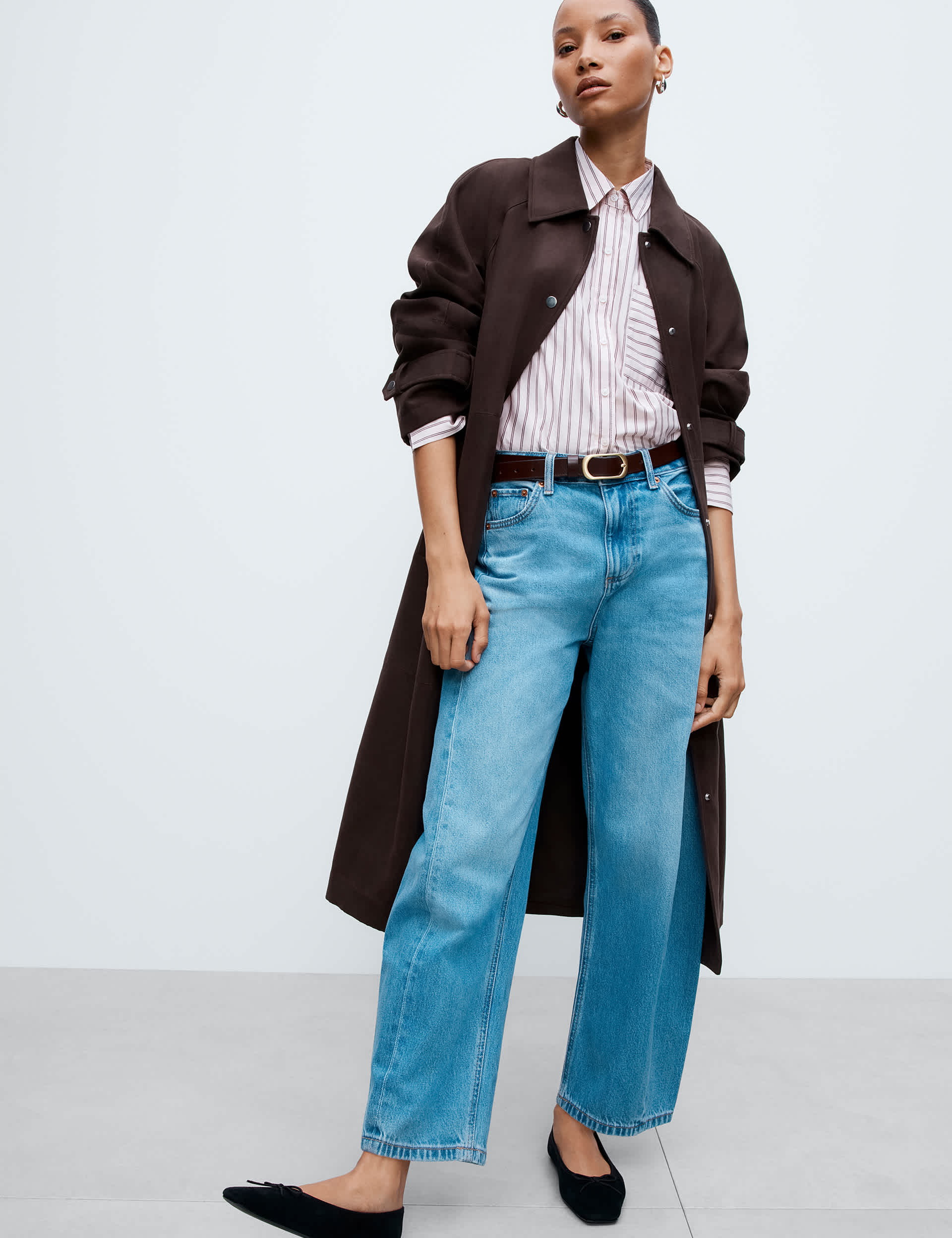 Suedette Longline Car Coat