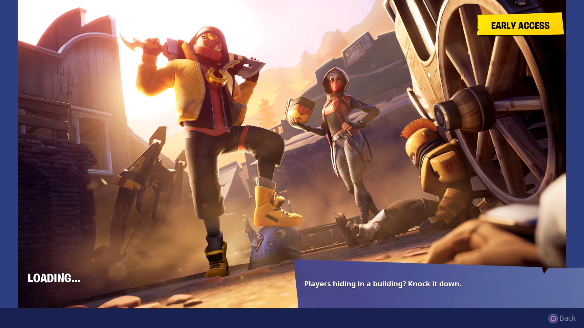 Fortnite Shootout at Sundown loading screen