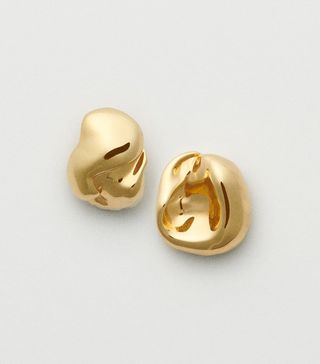 The Organic Gold Vermeil Studs