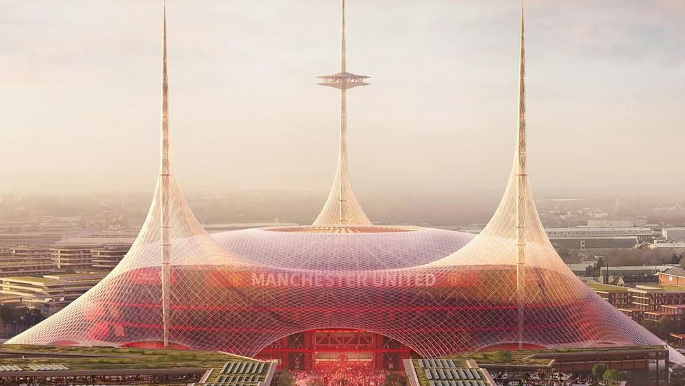 Render showing design for new Manchester United stadium