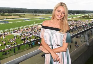 Tess Daly at Ascot Racecourse