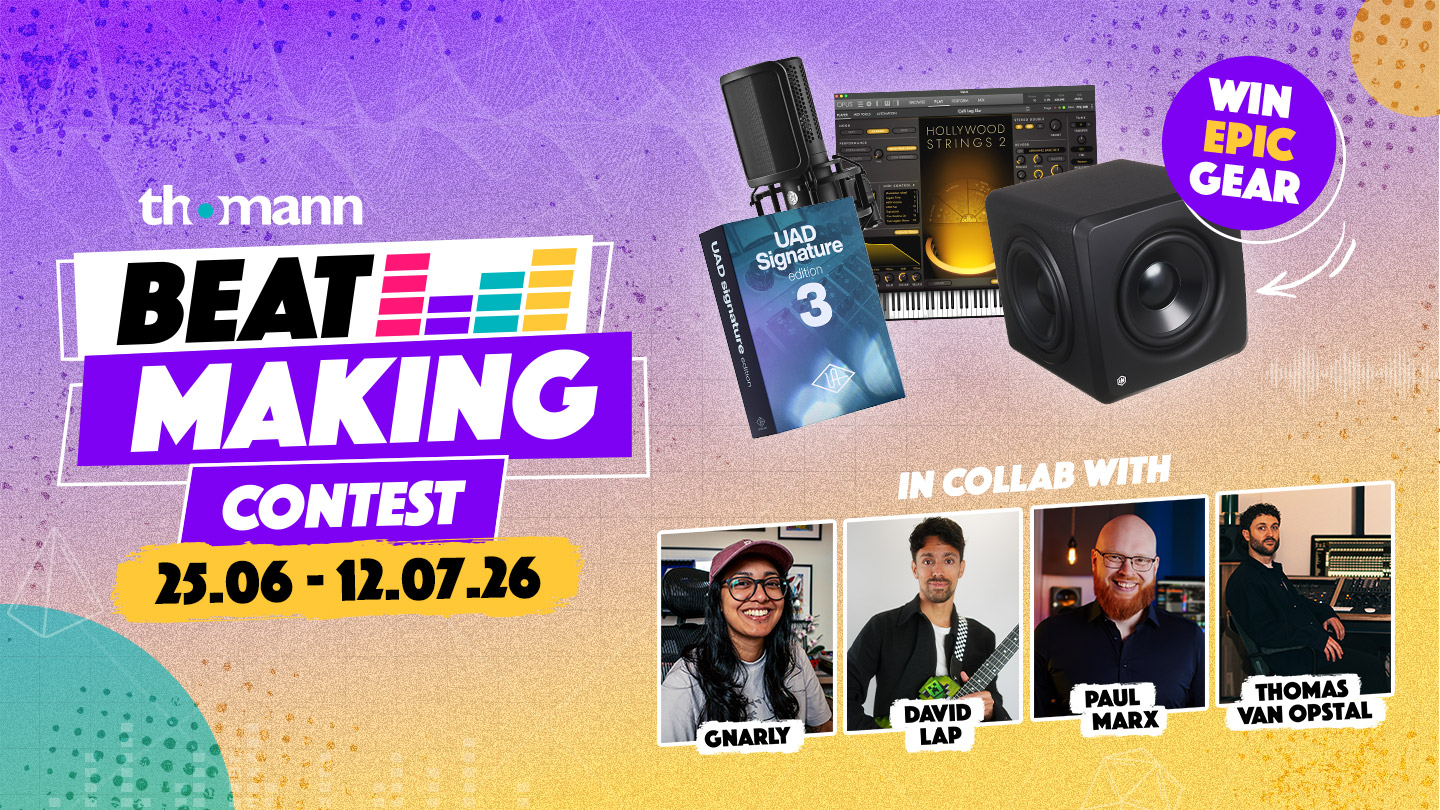 Thomann beatmaking contest banner