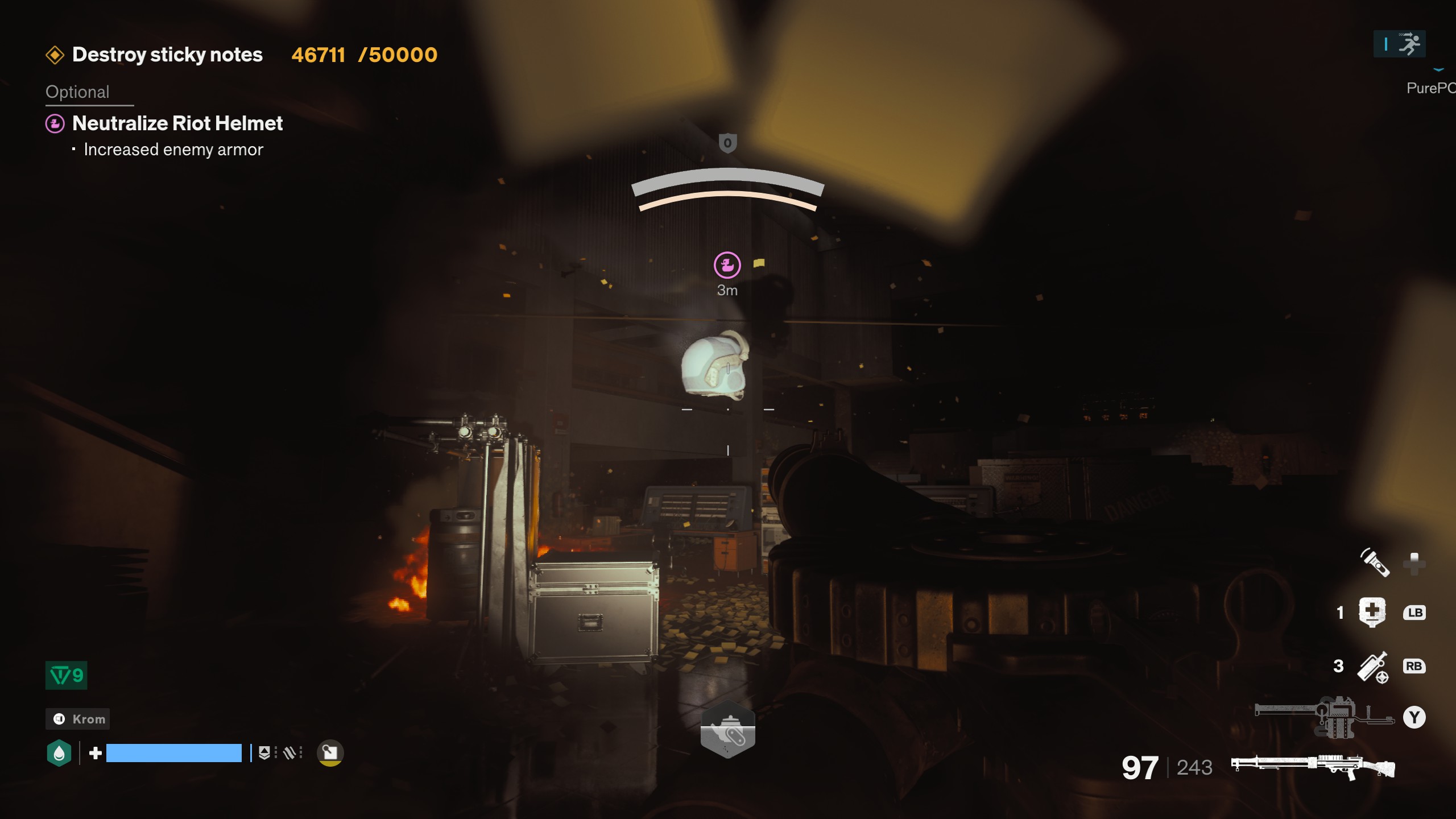 Firebreak corrupted items - Floating Riot Helm