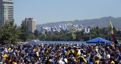 A party in Oakland to celebrate a $34 million gift.