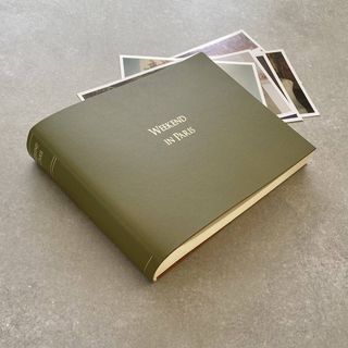 Personalised Library Look Small Leather Album