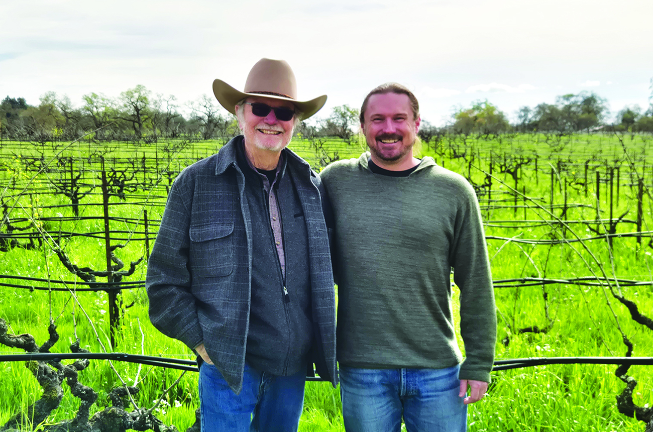 Joel Peterson and his son, Morgan Twain-Peterson MW