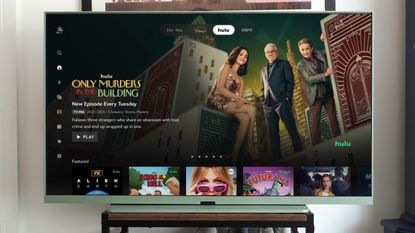 Mock up of Disney+ new design on a Sky Glass Air TV