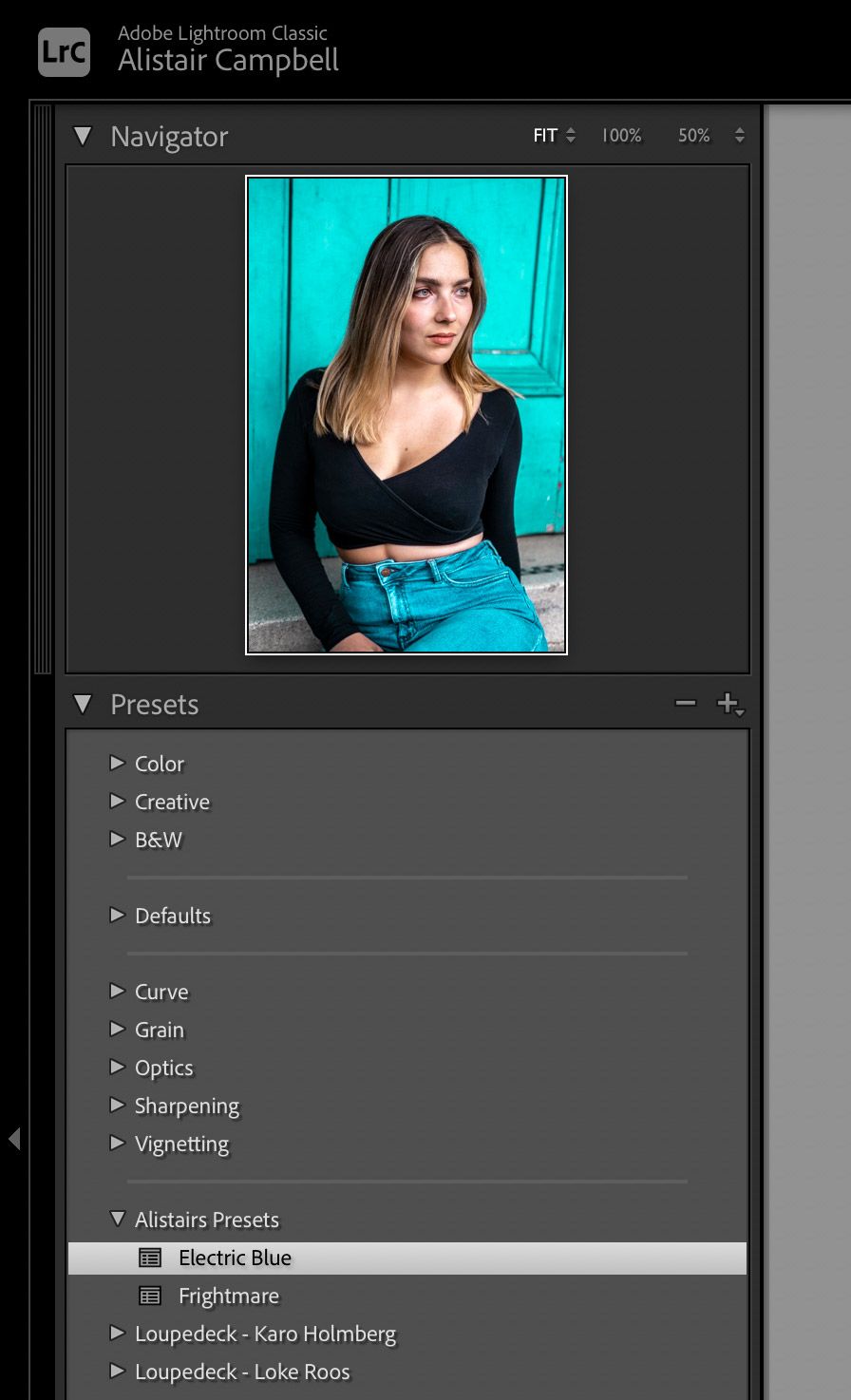 How to create your own look in Lightroom and save it