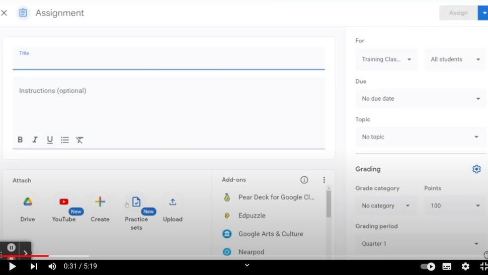 How to Add Interactive YouTube Videos to Google Classroom | Tech & Learning
