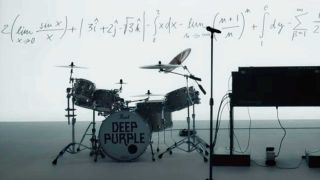 Deep Purple's drum kit and keyboards