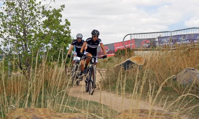 Rowena Fry and Ben Mather (both Avanti) in training