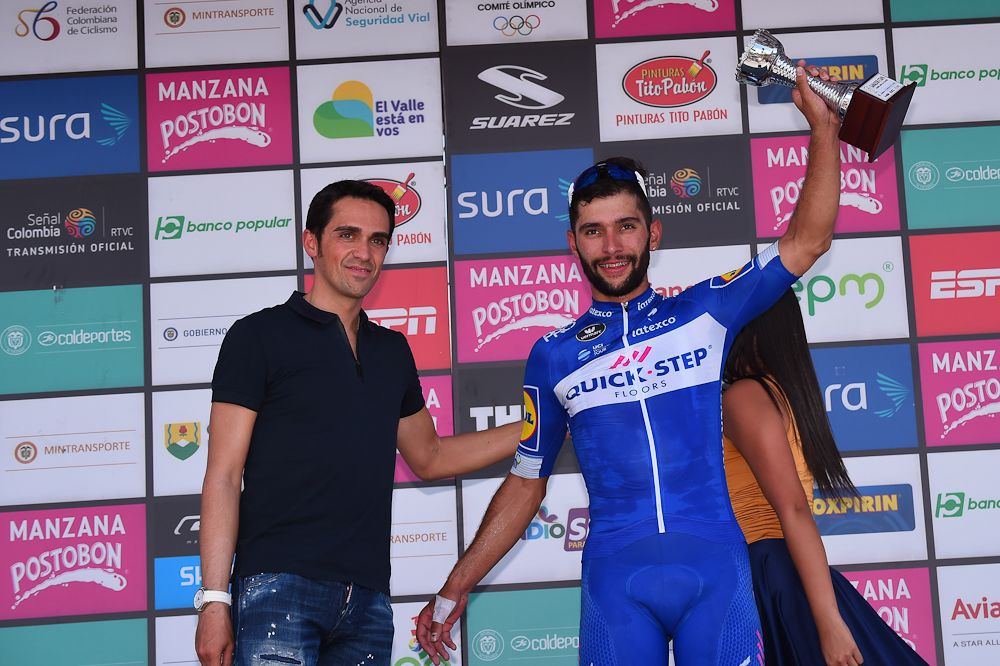 Alberto Contador and Fernando Gaviria (Quick-Step Floors) at Colombia Oro y Paz