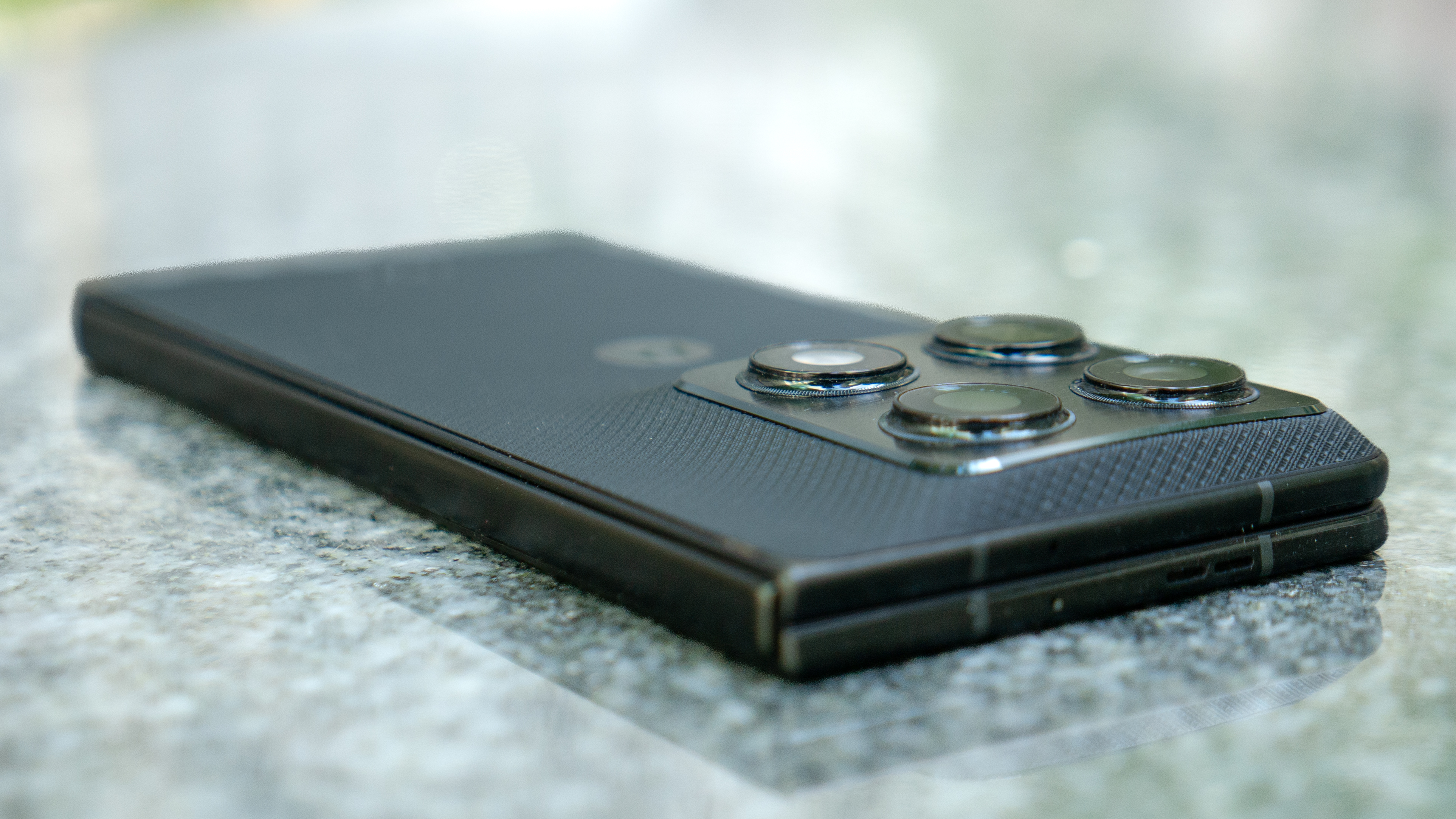 Motorola Razr Fold on its back.