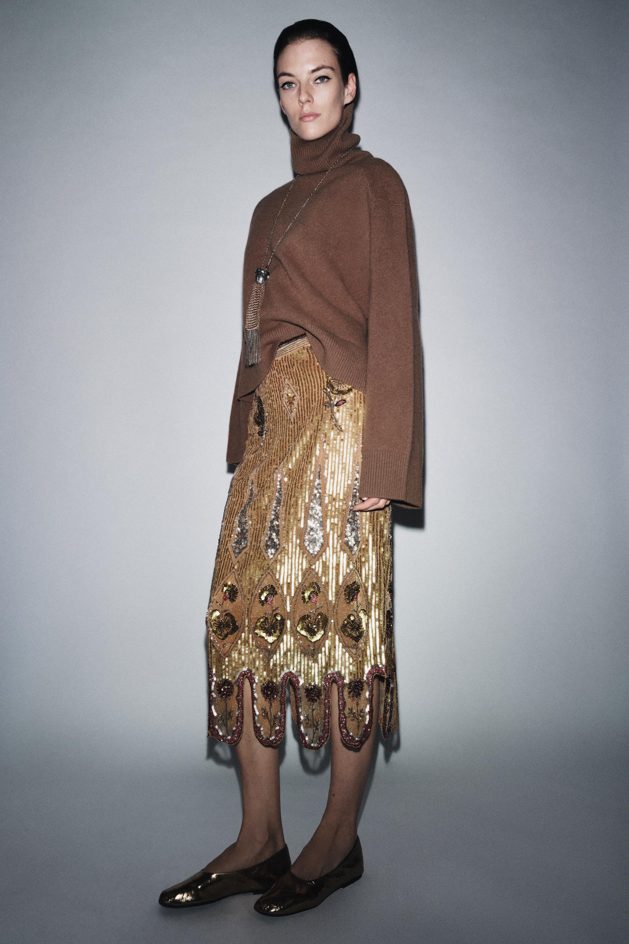 Zw Collection Limited Edition Embroidered Skirt