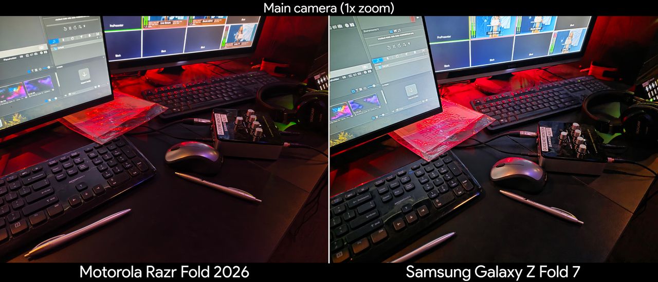 Comparing camera quality between the Motorola Razr Fold 2026 and Samsung Galaxy Z Fold 7