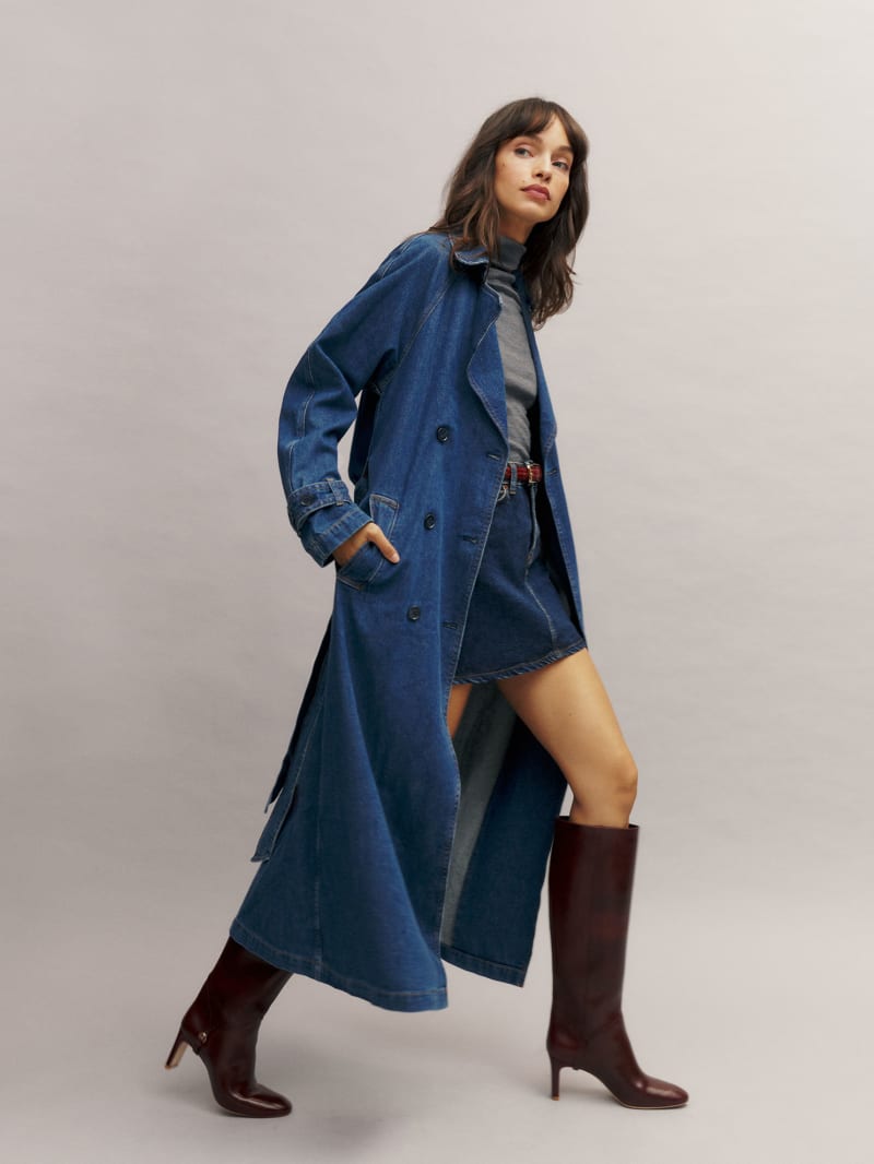 Hayes Denim Trench Coat
