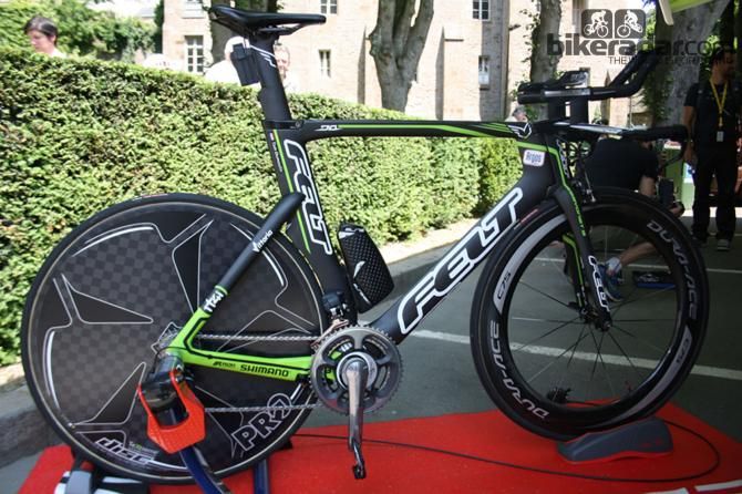 The Felt DA&rsquo;s integrated steering assembly is similar to the Look 596, used by Cofidis