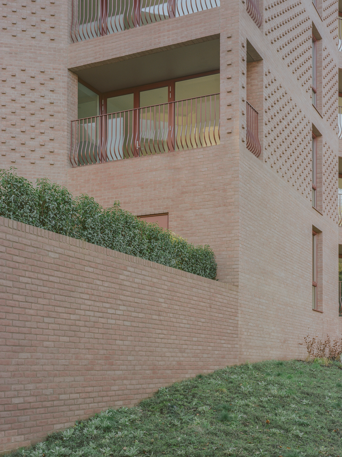 exteriors showing brick volumes of Lion Green Road