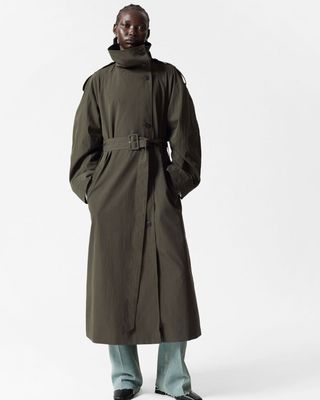 & Other Stories, High-Collar Trench Coat