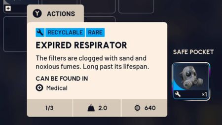 arc raiders expired respirators